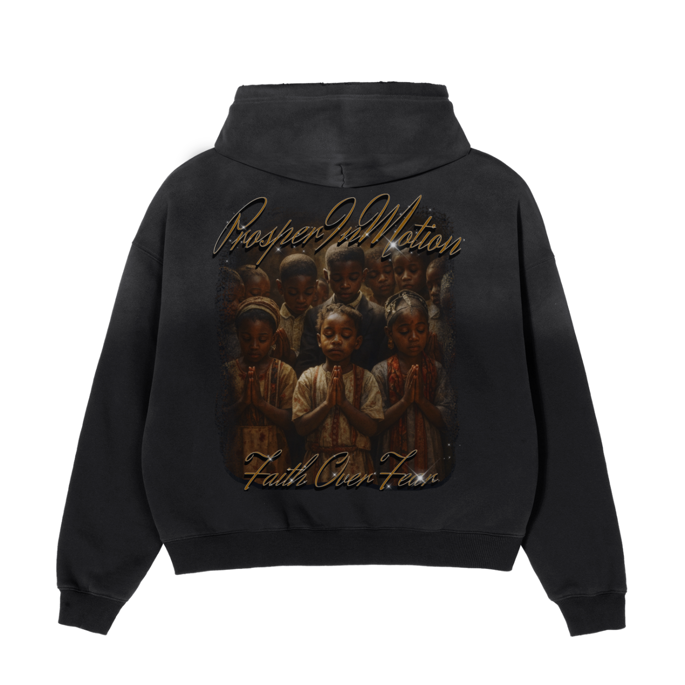 ProsperInMotion - Faith Over Fear Distressed Hoodie