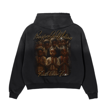ProsperInMotion - Faith Over Fear Distressed Hoodie