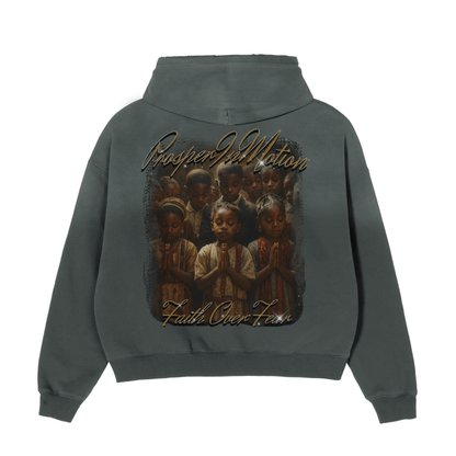 ProsperInMotion - Faith Over Fear Distressed Hoodie